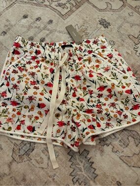 J. Crew Floral Drawstring  Shorts